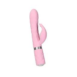 Вибратор Pillow Talk Lively Teal Роскошный с кристаллом Сваровски для точки G, 24х3.7 см розовый