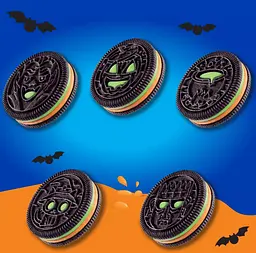 Печиво Oreo Halloween Green and Orange Creme 202г - мініатюра 2