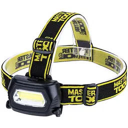 Ліхтар налобний на батарейках Mastertool 94-0810 1LED x 3 Вт x 3 режими