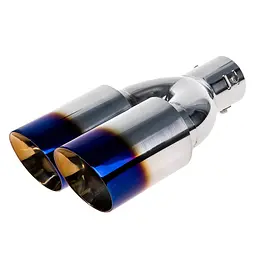 Насадка на подвійний глушник Vitol 250 x 2-89 x 64 мм Хром (НГ-0260-BL)