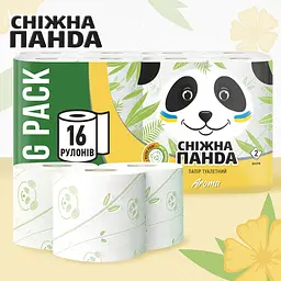 Двошаровий туалетний папір Сніжна Панда Арома, 16 рулонів - мініатюра 2