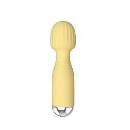 Міні вібромасажер Mini Wand Yellow - мініатюра 4