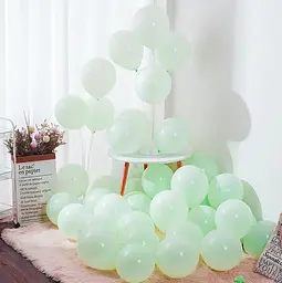 Кулька повітряна латексна 30 см (100) макарун зелений, IDEA7-DL-020 - мініатюра 3