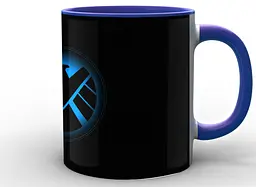 Кружка GeekLand білі Агенти Щ.И.Т Agents of S.H.I.E.L.D. логотип на чорному тлі AS.02.020 - мініатюра 4