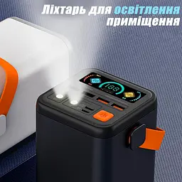 Потужний Повербанк Великої Ємності на 60000 mAh 45W із Швидкою Зарядкою Type C O2 Project Power Bank 60000mah YT-2030 для роутера - мініатюра 7