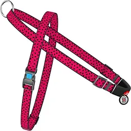 Шлея для собак Waudog Nylon Кавун з QR паспортом, швидкознімна, 60-80х70-100х2,5 см (5426)