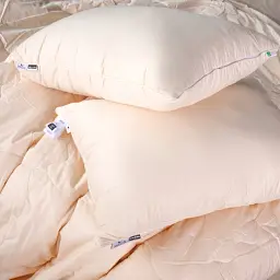 Літній постільний комплект MirSon Line Satin Light Pro Creamy Вовна King Size (2200010980226) - мініатюра 6