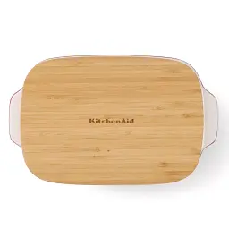 Форма для випічки з кришкою KitchenAid керамогранітна 31,2x18,8x7,2 см 1,9 л колір червоний (CC006106-001) - мініатюра 4