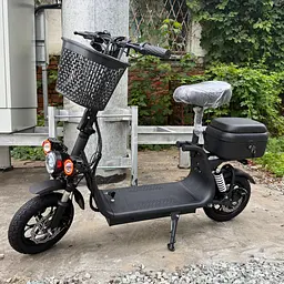 Електросамокат EVOBIKE Zen U12 MAX чорний | 800W 23 Ah |  електросамокат з трьома фарами, корзинкою та кофрою ( модель 2025 року) - мініатюра 2
