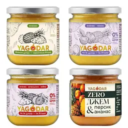 Джеми ананасові YAGODAR 4 шт (2346927997)