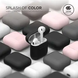 Чохол Elago Silicone Dark Grey для AirPods темно-сірий (EAPSC-DGY) - мініатюра 5