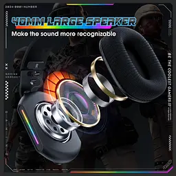 Навушники Onikuma геймерські дротові X-12 Pro з мікрофоном та RGB підсвіткою ігрова гарнітура для ПК - мініатюра 6