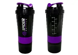 Шейкер спортивний EasyFit Spider 0,5л Чорно-фіолетовий (EF-7200-V) - мініатюра 6