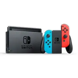 Ігрова консоль Nintendo Switch Neon Blue-Red Upgraded version + Чохол Deluxe Travel Case Black + Захисне скло - мініатюра 2