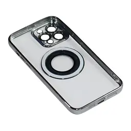 Магнітний чохол XON PhoneCase Magnetic для iPhone 13 Pro Max (PCMC1113400G 68079) Сірий/Прозорий - мініатюра 4