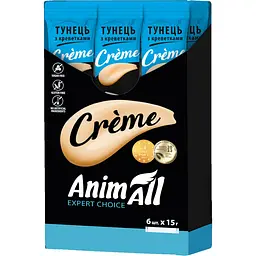 Ласощі для котів AnimAll Creme зі смаком тунця з креветками 6 шт. х 15 г - мініатюра 3
