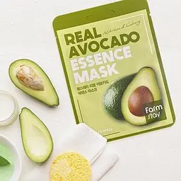 Маска для обличчя FarmStay Real Avocado Essence Mask з авокадо 23 мл - мініатюра 3