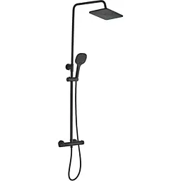 Душова система Globus Lux Termostatic R GLA-0040T-BB, Чорний матовий