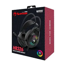 Навушники MARVO Wired Headset H8326 USB+3.5mm, RGB - мініатюра 2