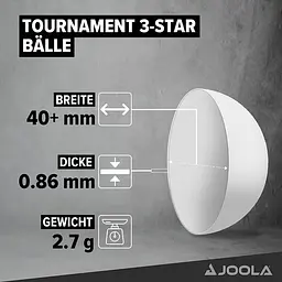 М'ячі для настільного тенісу Joola Tournament 40+ 12 шт (44322) - мініатюра 3