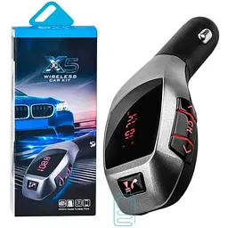Автомобільний ФМ блютуз модулятор для автомагнітоли в машину Х5 Usb Fm трансмітер для автомобіля