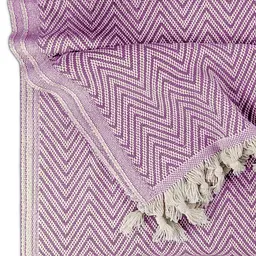 Плед бавовняний Cosas ZIGZAG CS3 180х230 см рожевий (Plaid_Zigzag_04Bubble_180x230) - мініатюра 4