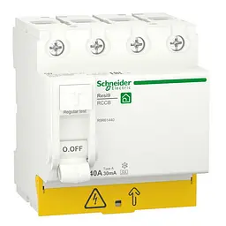 Пристрій захисного відключення Schneider 4P 40A 30мA тип AC Resi9 ( R9R51440 )