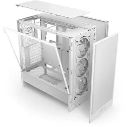 Корпус для ПК NZXT H5 Flow RGB Compact All White (CC-H52FW-R1) - мініатюра 11
