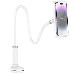 Регульована підставка для телефону/планшета Hoco HD10 Bamboo lazy stand White - мініатюра 2