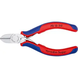 Кусачки бокові (бокорізи), діаметр 3,0мм, 110мм KNIPEX 70 15 110, хромовані - мініатюра 2