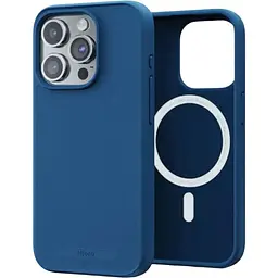 Чохол-накладка Njord 100% GRS MagSafe Case Blue для iPhone 15 Pro