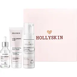 Набір косметики для обличчя Hollyskin Hyaluronic Acid Intensive Care: Сироватка 30 мл + Маска 100 мл + Очищаюча пінка 150 мл - мініатюра 2
