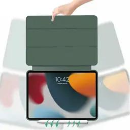Чохол до планшета BeCover Tri Fold Soft TPU Silicone Apple iPad Pro 13" M4 2024 Dark Green (711752) - мініатюра 2