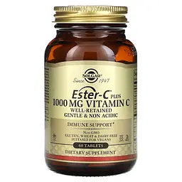 Вітамін C з Комплексом Цитрусових Біофлавоноїдів Ester-C Plus® 1000 мг – 60 таб