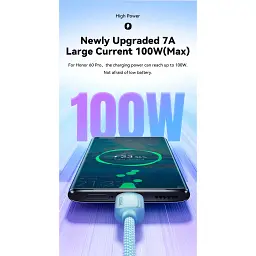 Дата кабель USB 2.0 AM to USB-C 2.0m 100W black Essager (EXC7A-WLA01-P) - мініатюра 4