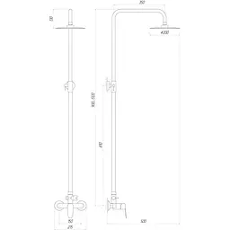 Душова система TOPAZ ZARA TZ 13702-H37 - мініатюра 5