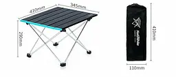 Складний стіл Naturehike (NH19Z008-Z) 41*34.5см - сірий - мініатюра 2
