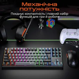 Клавіатура Meetion MK14 Black (MT-MK14-A-RUA) - мініатюра 8