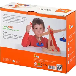 Дерев'яні навчальні ваги Viga Toys з гирями (50660) - мініатюра 5
