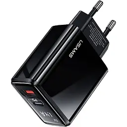 Мережевий зарядний пристрій Usams T40 US-CC133 20W Black (CC133TC01) [160712] - мініатюра 3