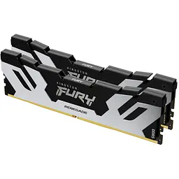 Модуль пам'яті для комп'ютера DDR5 96GB (2x48GB) 6000 MHz Renegade Silver XMP Kingston Fury (ex.HyperX) (KF560C32RSK2-96) - мініатюра 2