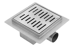 Трап для душу Rea Line 15x15 nickiel brushed REA-G6205 - мініатюра 2