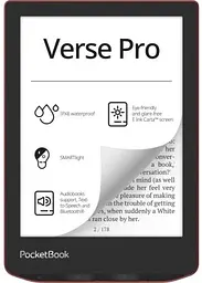 Електронна книга 6" Verse Pro, Passion Red, WiFi, 1448x1072 (E Ink Carta) PocketBook teh0028664