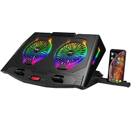 Охлаждающая подставка для ноутбука 15-21 дюймов Ice Coorel N10 RGB - мініатюра 1