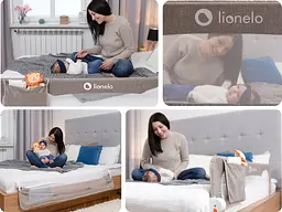 Бар'єр безпеки для ліжка Lionelo EVA (Beige) - мініатюра 8