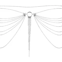 Ланцюжок на трусики або ліф Bijoux Indiscrets Magnifique Waist Chain прикраса на тіло silver - мініатюра 2