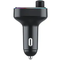АЗП FM модулятор WIWU QC031 MP3 Car PD20W+QC3.0 2USB-A/1C Black - мініатюра 7