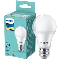 Лампа Philips LED 75W A60 E27 WW FR ND 1PF/6DISC 10W (929002306595)