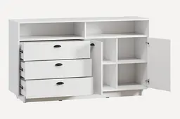 Тумба-Комод Moreli Kuba FK-0002 з ящиками та дверцятами 1580х900х450мм Білий - мініатюра 2