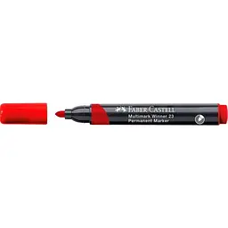 Маркер Faber-Castell перманентний Multimark Winner 23, колір червоний (32837) - мініатюра 3